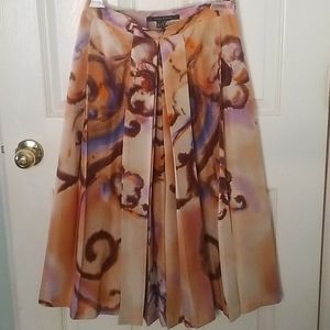 Striking Zara woman pleated silk skirt